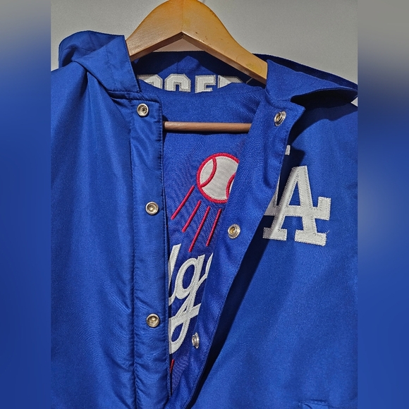 Los Angeles Dodgers JH Design Reversible Varsity style,Snap on Jacket, YTH Small - Picture 12 of 13